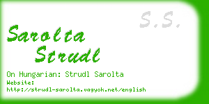 sarolta strudl business card